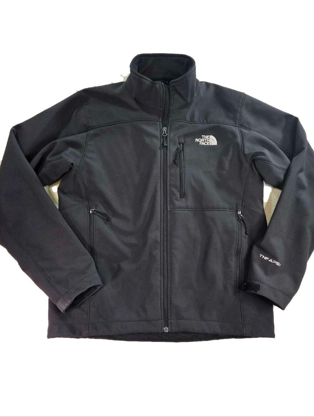 The North Face Apex Bionic Softshell Jacket Mens Small Black Full Zip